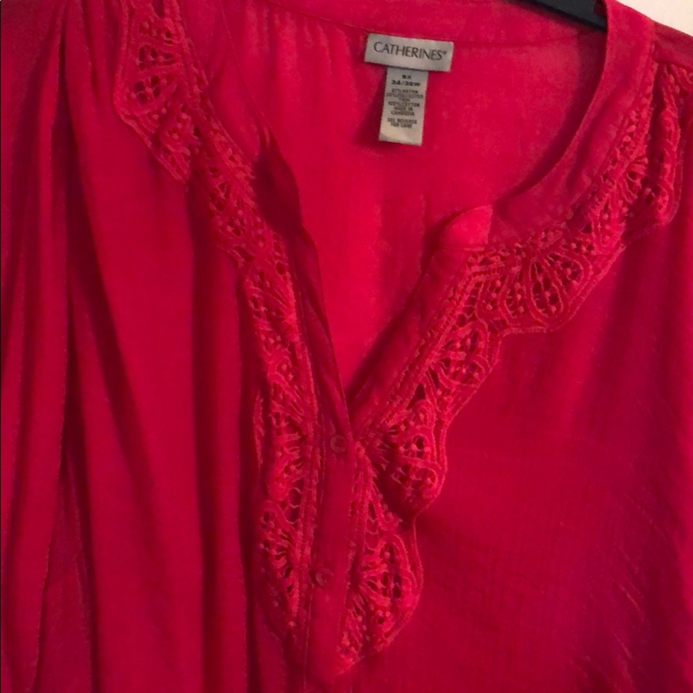 CATHERINES SIZE 5X PNK TOP FOR WOMAN